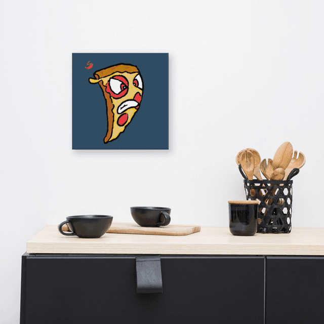 One style Angry Pizza (Sauced Up) Canvas