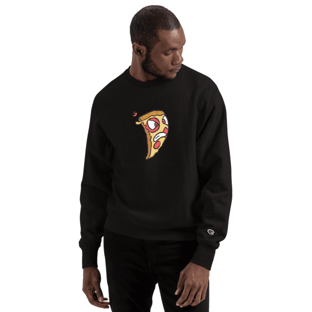 One style Angry Pizza Champion Sweatshirt (Sauced Up)